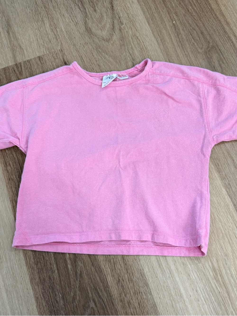 Zara Kids Light Pink Short Sleeve Tee